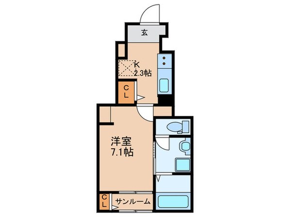 グリーンコートの物件間取画像